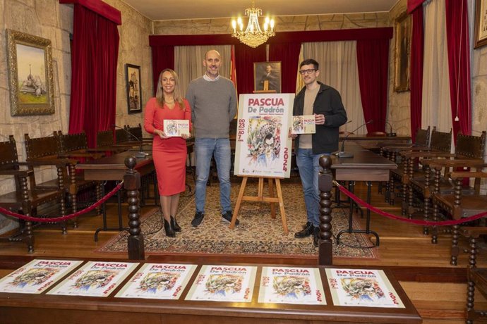 Imagen del cartel de las fiestas de Pascua de Padrón (A Coruña).