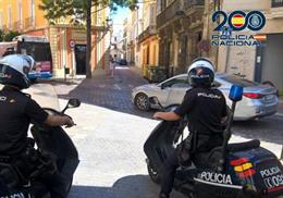 Agentes de la Policía Nacional en Jerez de la Frontera (Cádiz)