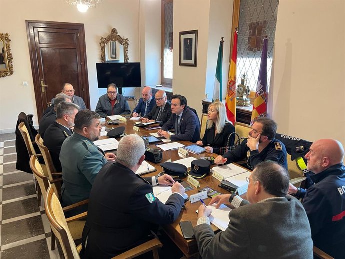 Reunión de la Junta Local de Seguridad de Jaén.
