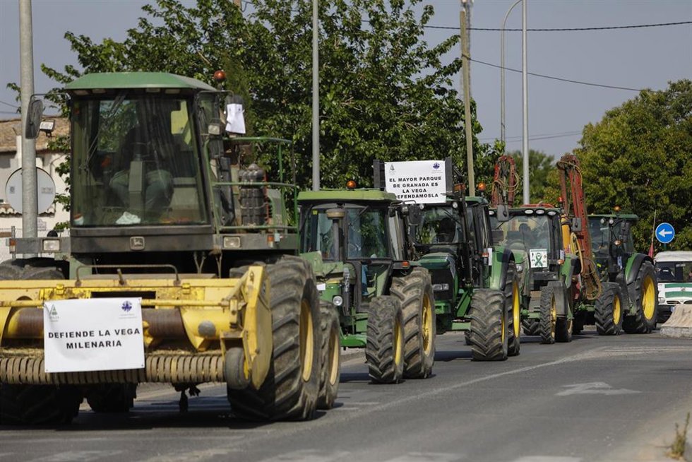 Archivo - Tractorada en imagen de archivo.