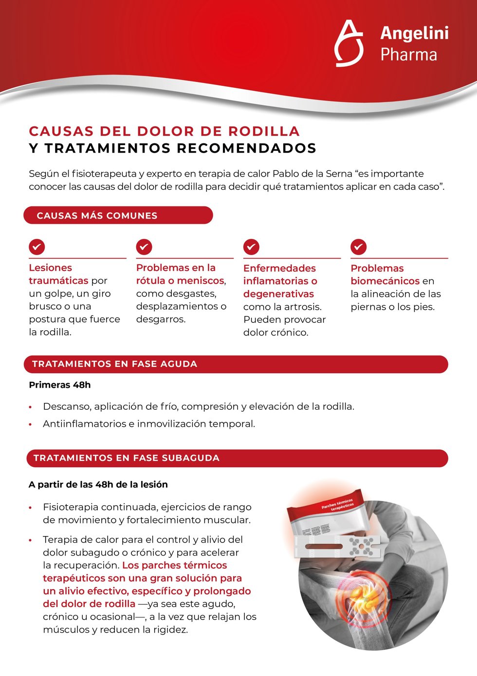 Causas del dolor de rodilla y tratamientos recomendados
