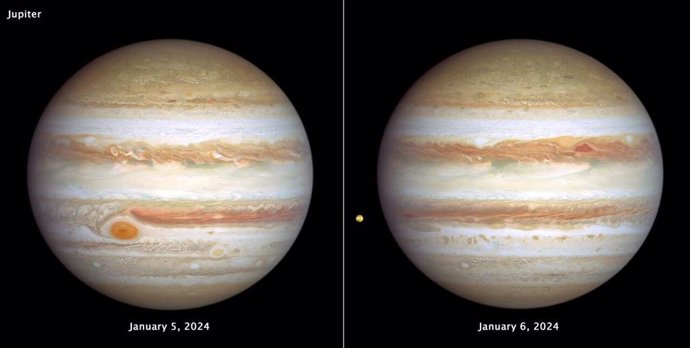 Nuevas imágenes de Júpiter tomadas por el telescopio espacial Hubble