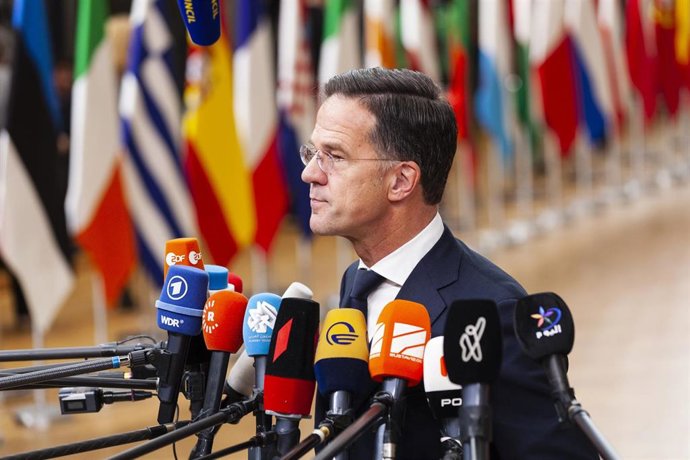 Archivo - El primer ministro saliente de Países Bajos, Mark Rutte