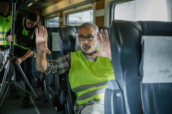 Archivo - Arxiu - Javier Fesser durant un enregistrament