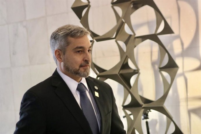Archivo - May 30, 2023, Brasilia, Distrito Federal, Brasil: (INT) Arrival of the Presidents of the countries of South America to the Itamaraty Palace. May 30, 2023. Brasilia, Federal District, Brazil: The President of Paraguai, Mario Abdo Benitez, arrives