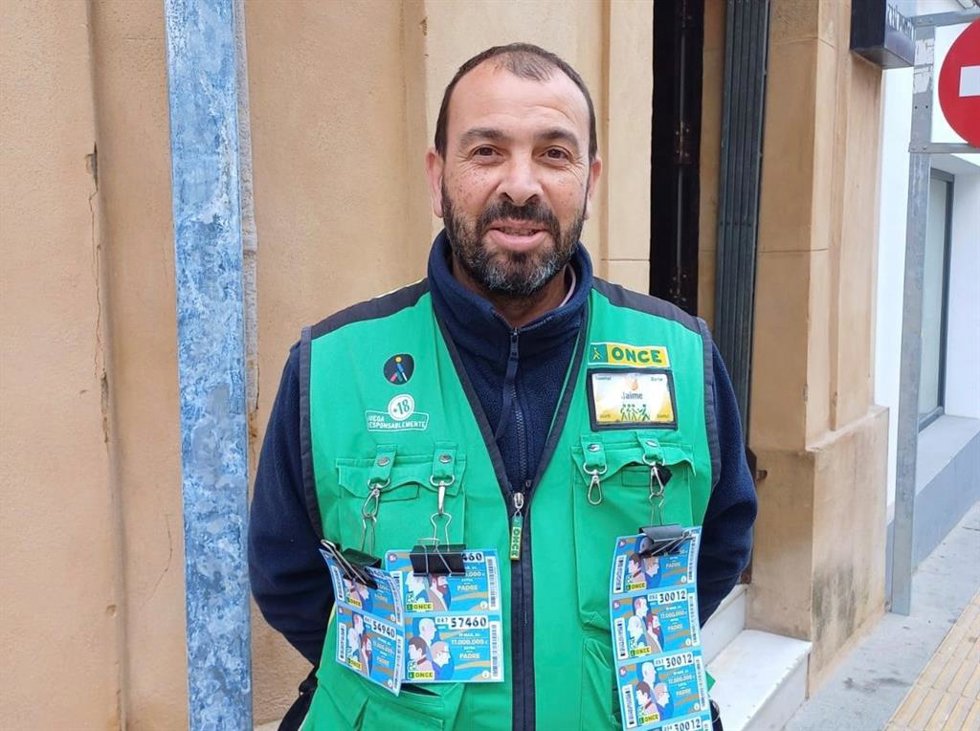 El vendedor de la ONCE Jaime Romero.