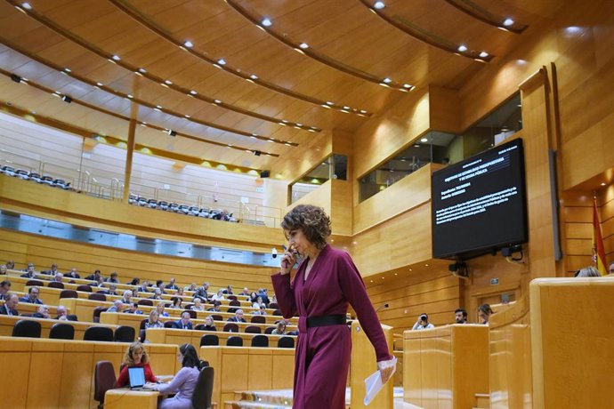 La vicepresidenta primera i ministra d'Hisenda, María Jesús Montero