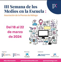 Cartel de III Semana de los Medios en la Escuela