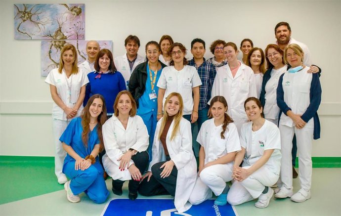 Equipo de la unidad de Neurofisiología del Hospital Universitario Virgen del Rocío.