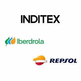 Logo de Inditex, Iberdrola y Repsol