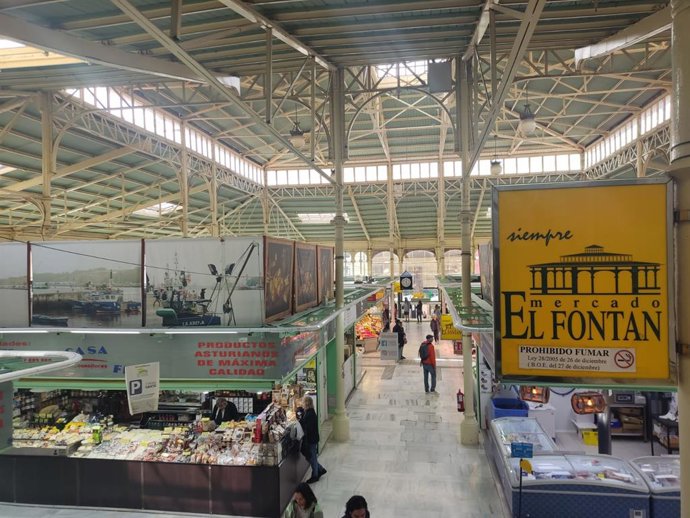 Mercado de El Fontán en Oviedo.