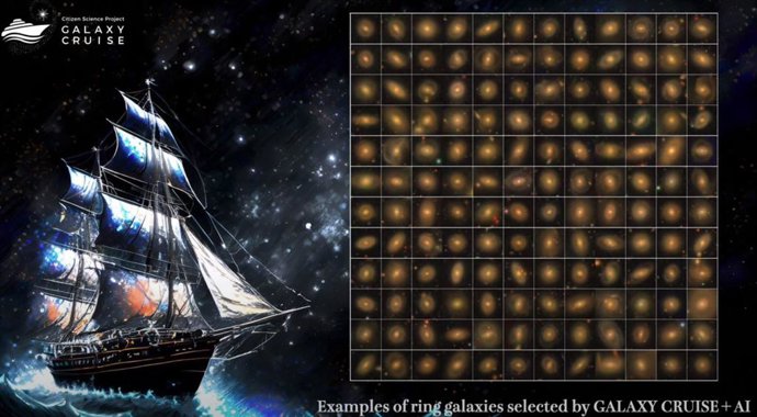 Muestra de las galaxias descubiertas en los archivos de datos del telescopio Subaru