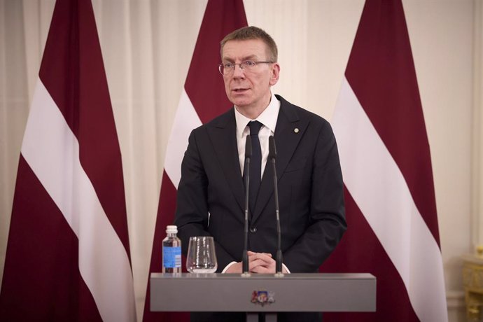 Archivo - El presidente de Letonia, Edgars Rinkevics.