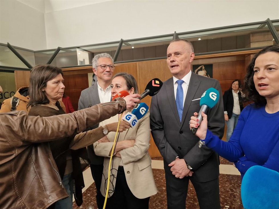 Jorge Cebreiros y Ethel Vázquez este viernes en Vigo.