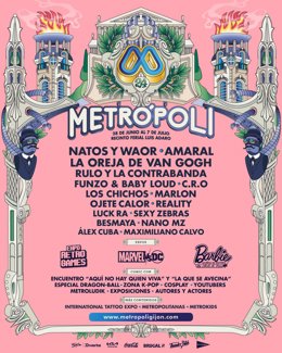 Cartel del Festival Metrópoli de Gijón 2024.