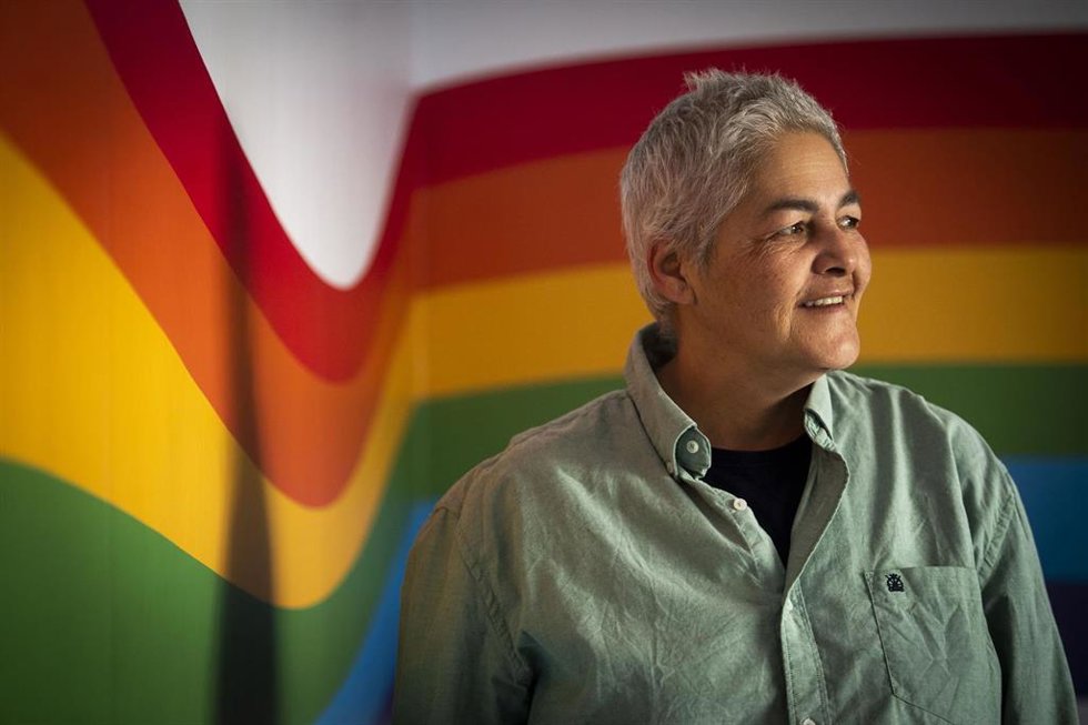 Archivo - La presidenta de FERGTBI+, Uge Sangil, posa para Europa Press, a 10 de febrero de 2023, en Madrid (España). Uge Sangil es una activista, presidenta de la Federación Estatal de Lesbianas, Gais, Trans, Bisexuales e Intersexuales (FELGTBI+) desde