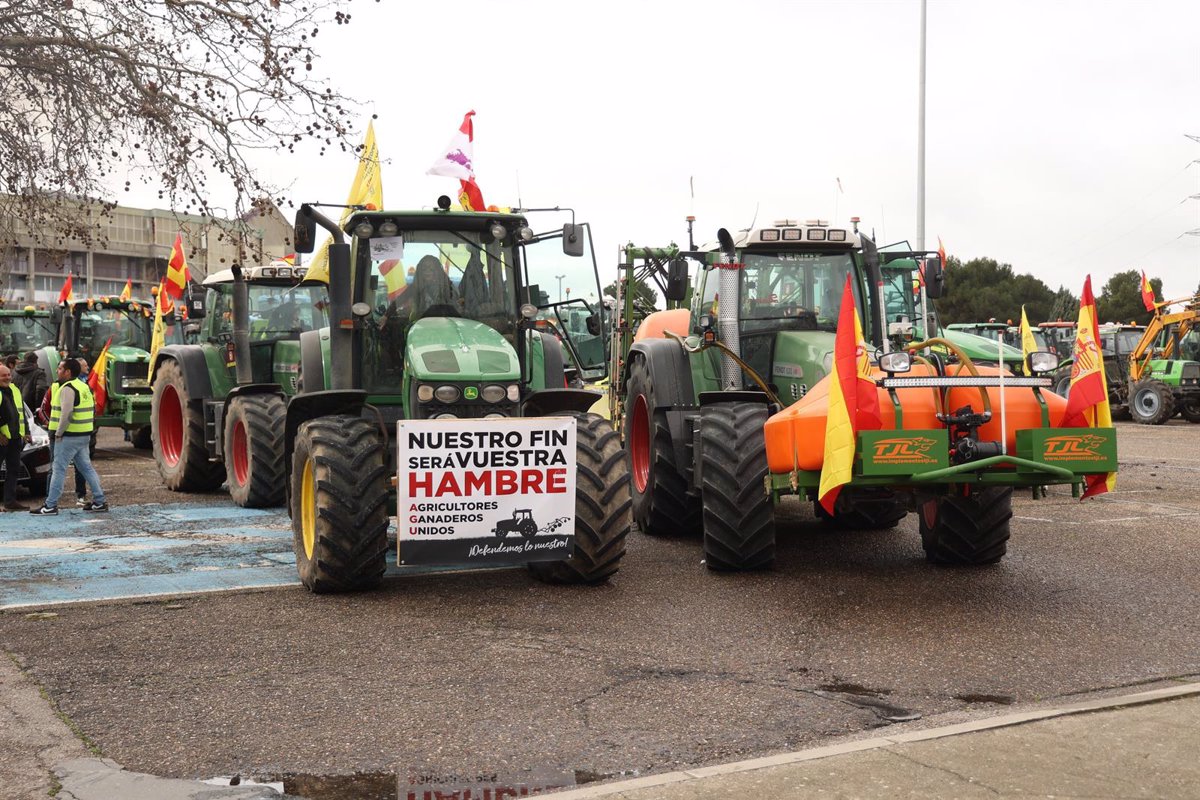 El campo de CyL vuelve a las calles de Valladolid con 550 tractores porque  siguen sin soluciones 