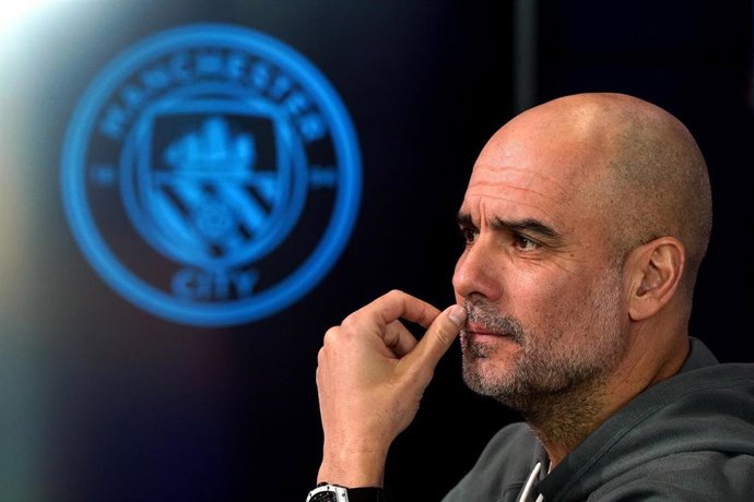 El entrennador del Manchester City, Pep Guardiola