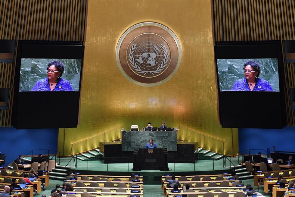 Archivo - Una sesión en la Asamblea General de la ONU