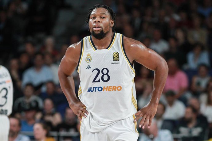 Archivo - Guerschon Yabusele, en un partido con el Real Madrid.