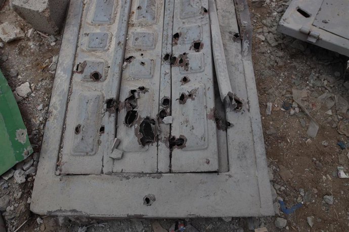 Bombardeo israelí sobre el campo de refugiados de Nuseirat, en la Franja de Gaza.