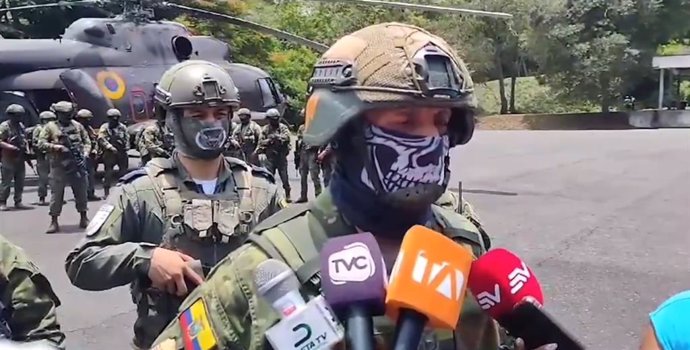 Efectivos de las Fuerzas Armadas de Ecuador.