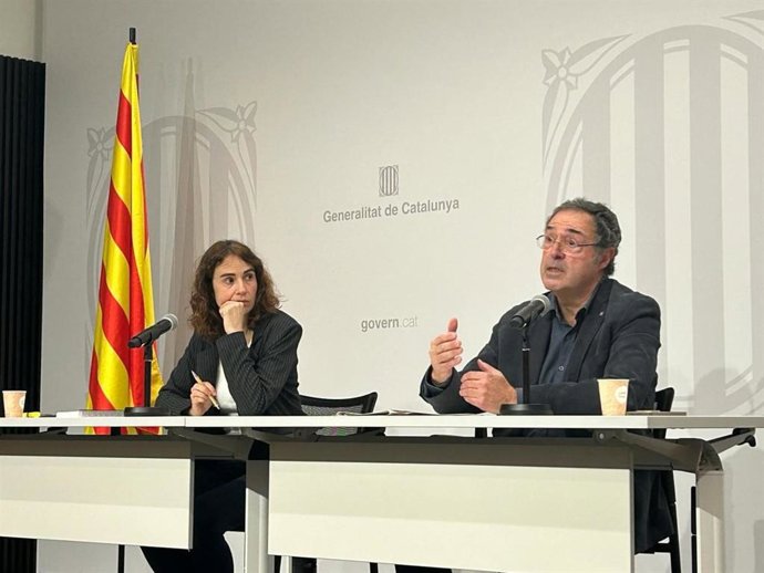 Ubasart i Calderó en la roda de premsa
