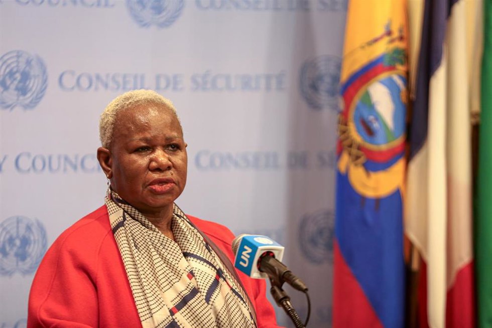 Archivo - La jefa de la misión de mantenimiento de la paz de Naciones Unidas en República Democrática del Congo, la MONUSCO, Bintou Keita