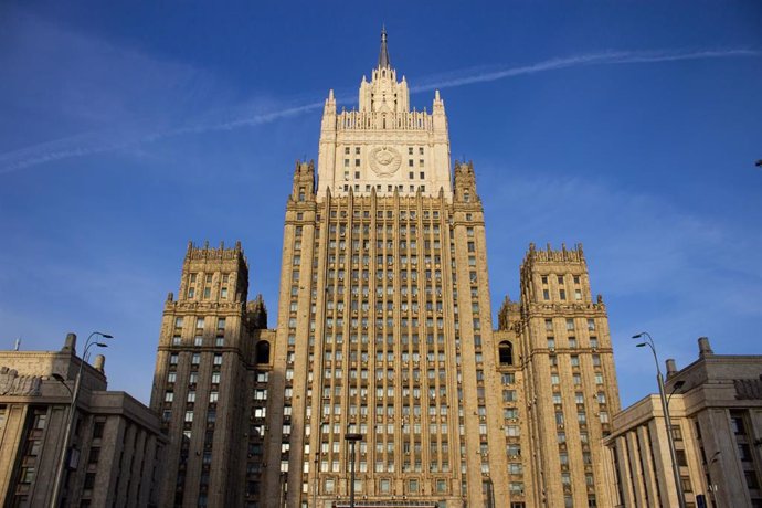 Archivo - Sede del Ministerio de Asuntos Exteriores de Rusia, en Moscú