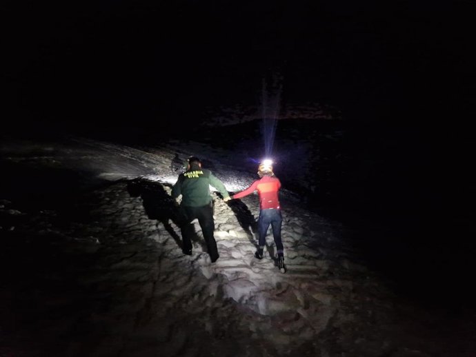 Imagen de la búsqueda de la mujer desaparecida en Isaba.