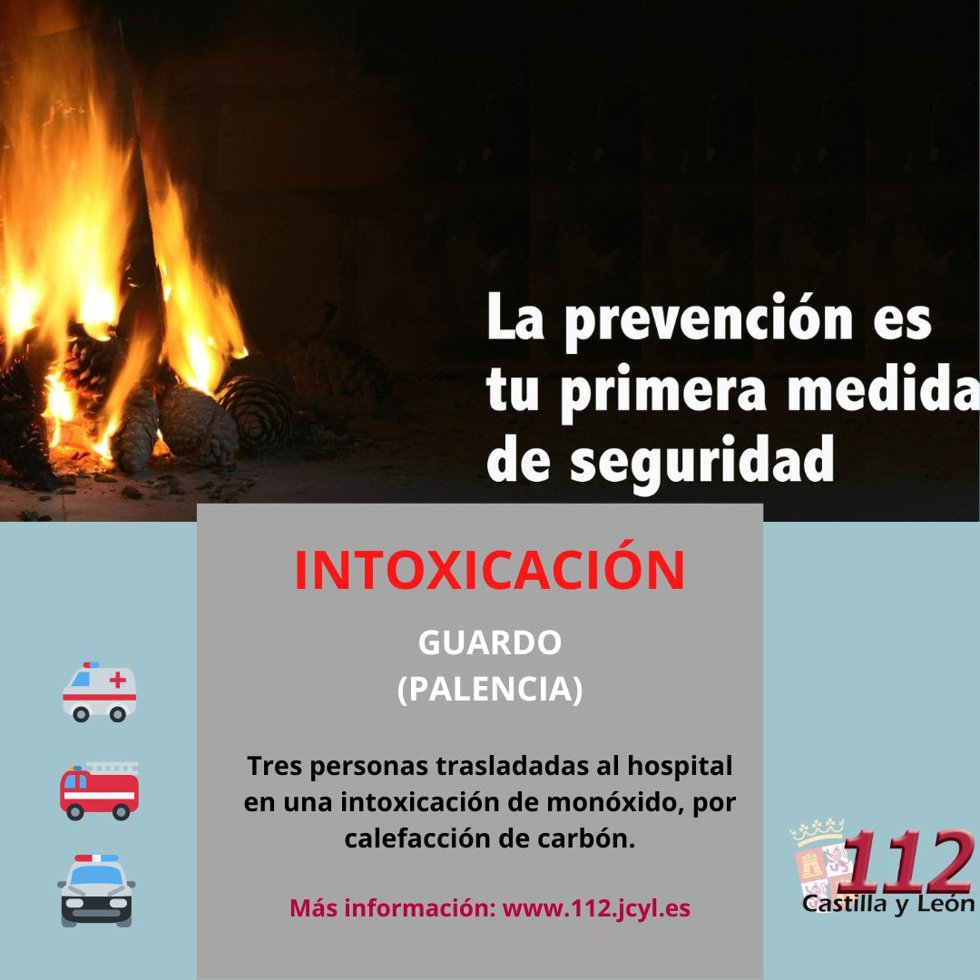 Imagen del 112 con información sobre el suceso.