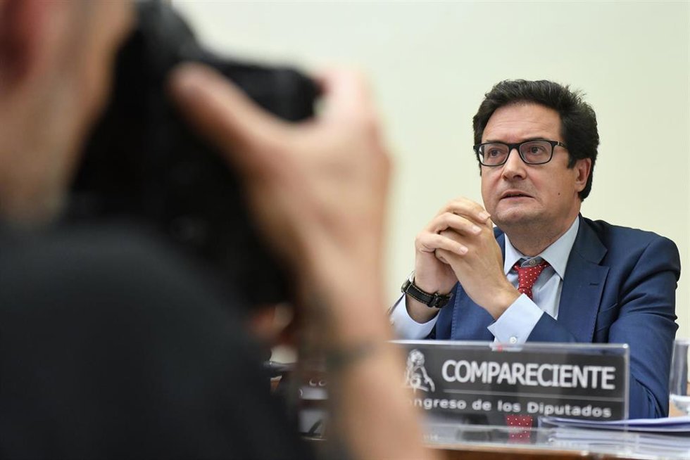 Archivo - El director del Gabinete del Presidente del Gobierno, Óscar López Águeda, comparece en la Comisión Mixta de Seguridad Nacional, en el Congreso de los Diputados, a 25 de abril de 2022.