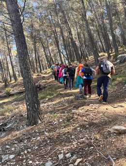 La ruta, de 19 kilómetros, ha sido organizada por el Grupo de Actividades en la Naturaleza del Patronato Municipal de Deportes.