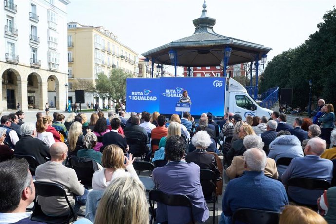 La vicesecretaria de Organización del Partido Popular, Carmen Fúnez, en un acto en Santander