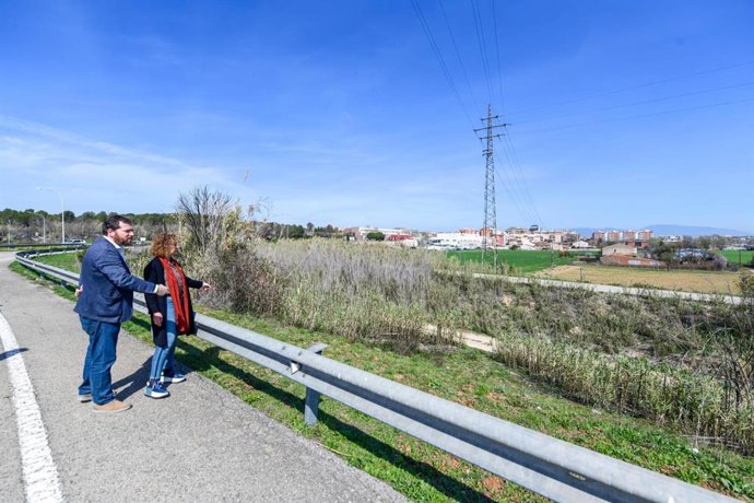 Visita de la consellera de Territorio, Ester Capella, a la zona de las obras de la N-152z entre Montcada i Reixac y Mollet del Valls (Barcelona)