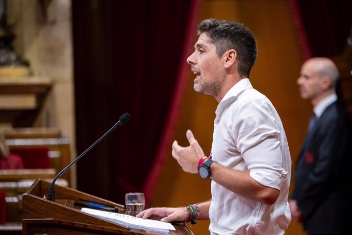 Archivo - El portaveu dels Comuns al Parlament, David Cid