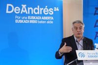 De Andrés (PP) acusa al PNV de no tener "credibilidad" cuando propone expulsar okupas en 48 horas