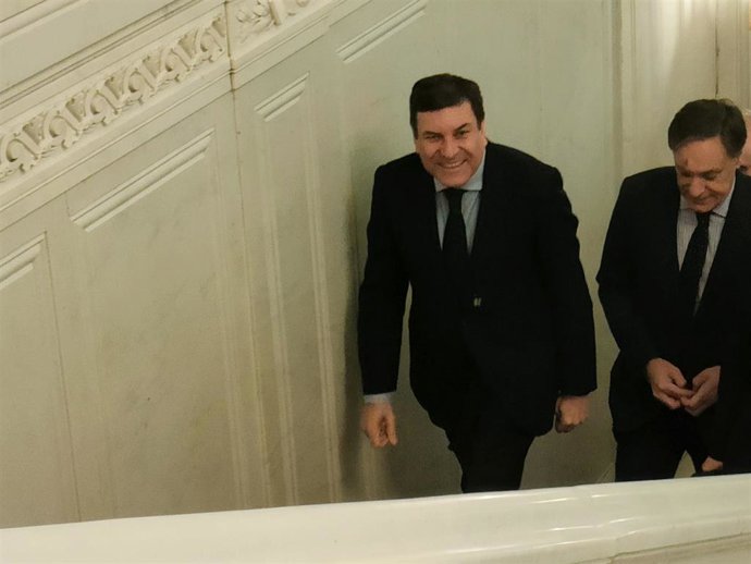 El portavoz y consejero de Economía y Hacienda de Castilla y León, Carlos Fernández Carriedo, en Salamanca