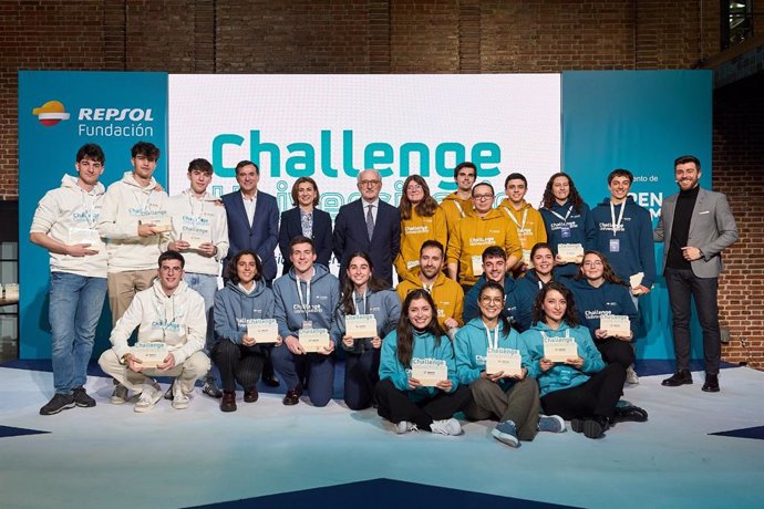 Ganadores del 'Challenge' Universitario de Fundación Repsol para dar respuesta a los diferentes retos en el ámbito de la transición energética.