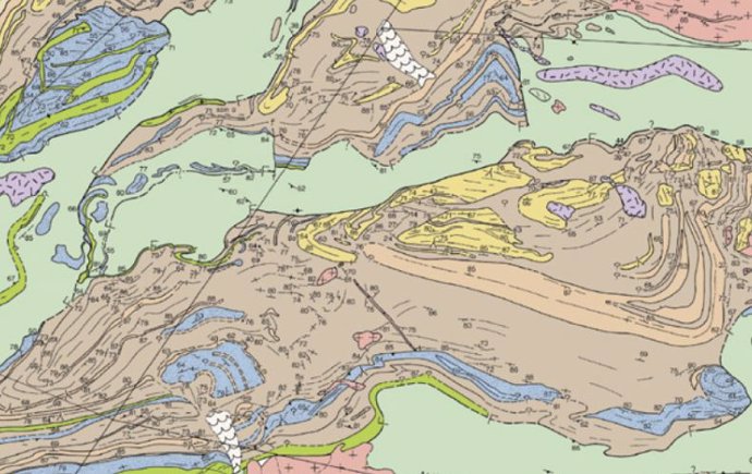 Composición geológica de la zona en Sudáfrica donde se ha encontrado evidencia de terremotos hace 3.000 millones de años