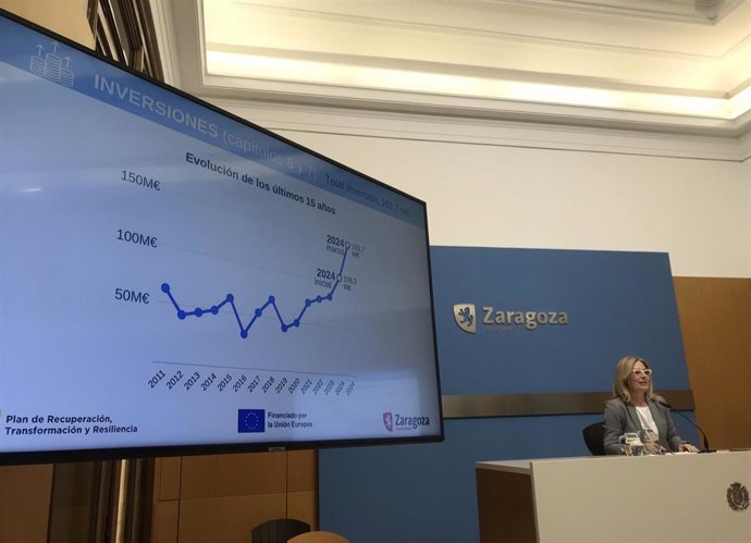 La consejera municipal de Hacienda del Ayuntamiento de Zaragoza, Blanca Solans