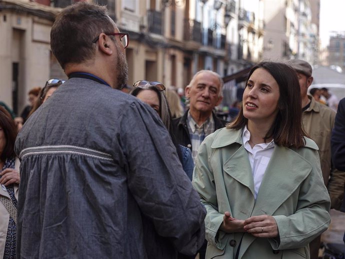 La secretaría Política de Podemos y candidata a las elecciones europeas, Irene Montero.