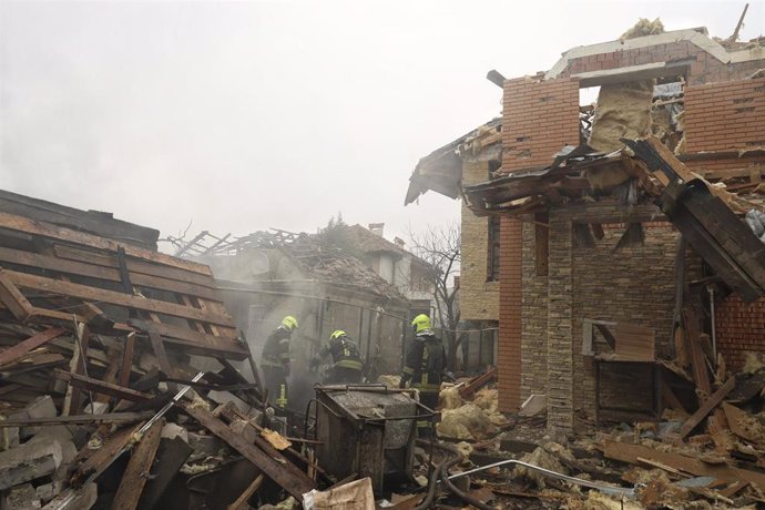 Edificio destruido tras un ataque ruso en la ciudad ucraniana de Odesa