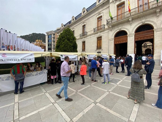 Estand del programa 'Fuente del AOVE: conoce tus raíces'.