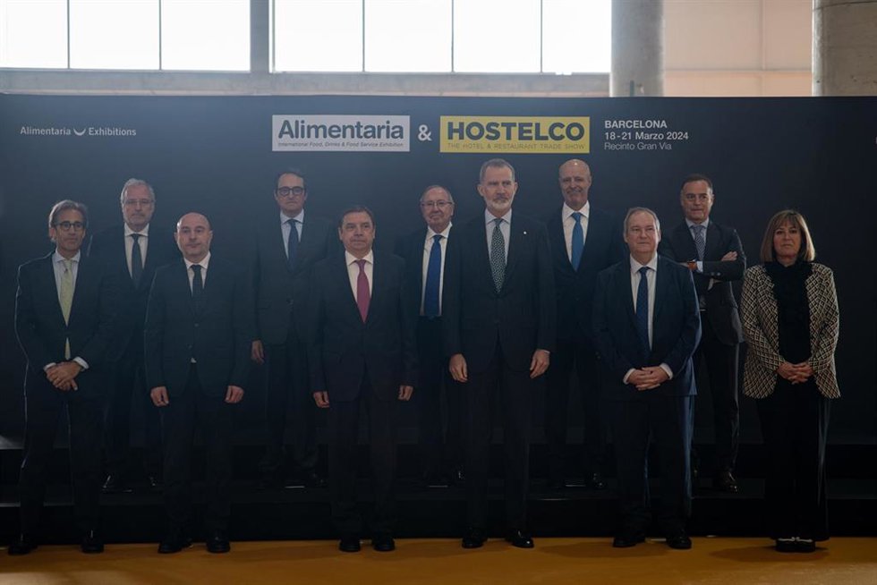 El Rey Felipe VI y José Luis Bonet en Alimentaria & Hostelco