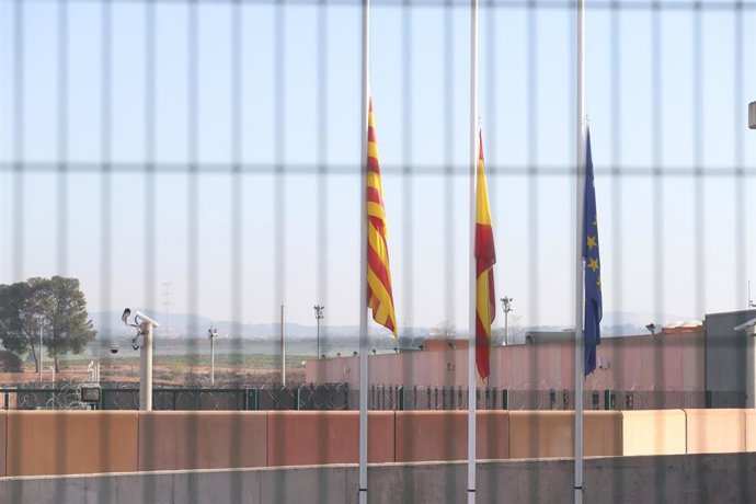 Acceso a la cárcel de Lledoners, a 18 de marzo de 2024, en Sant Joan de Vilatorrada, Barcelona, Catalunya (España). 