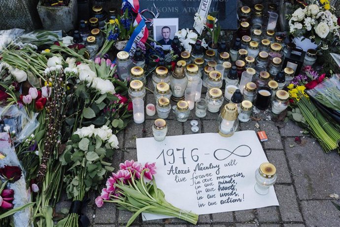 Memorial en honor al disidente ruso Alexei Navalni