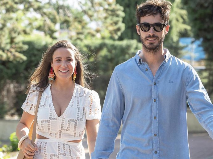 Archivo - Marta Pombo y Luis Zamalloa en el bautizo del hijo de Tomás Páramo y Maria García De Jaime