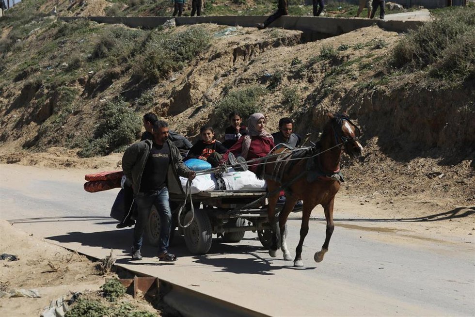 Desplazados en la Franja de Gaza
