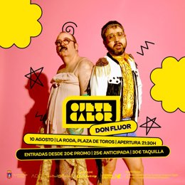 Cartel del concierto de Ojete Calor en La Roda.